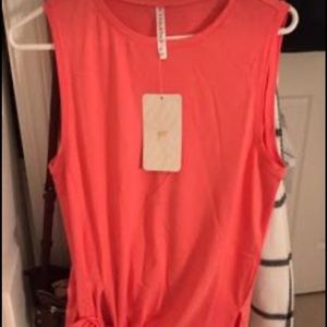 Pink fabletics workout tank